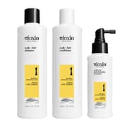 Nioxin Scalp + Hair Thickening System 1 for Natural Hair with Light Thinning, Loyalty Kit