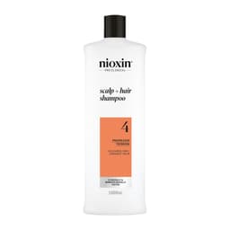 Nioxin Scalp + Hair Thickening System 4 Shampoo for Coloured, dry and damaged hair with Progressed Thinning, 1L