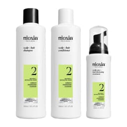 Nioxin Scalp + Hair Thickening System 2 for Natural Hair with Progressed Thinning, Loyalty Kit