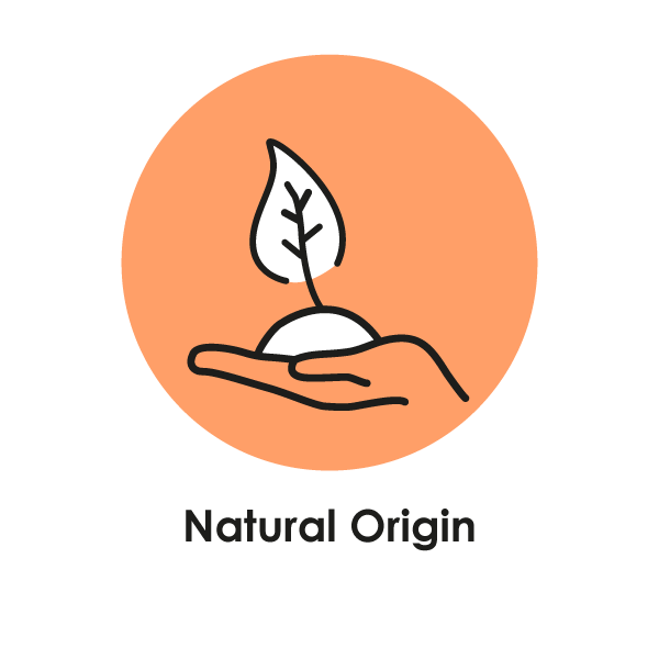 Natural origin certified