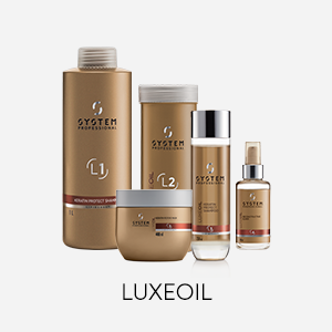 System Professional Luxe Oil premium care line for profound hair fiber regeneration and protection